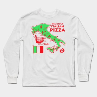 Delicious Italian Pizza Long Sleeve T-Shirt